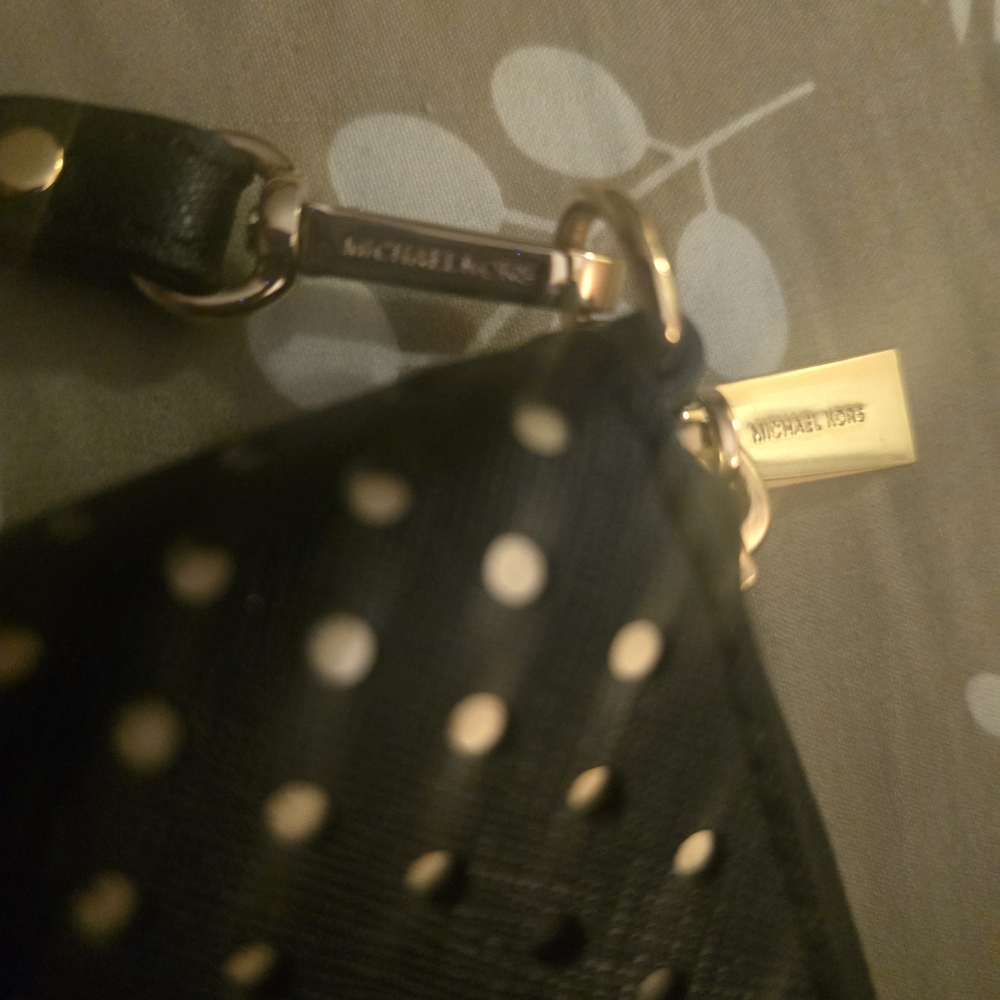 MICHAEL Michael Kors Black and Gold Wristlet - Picture 3 of 5